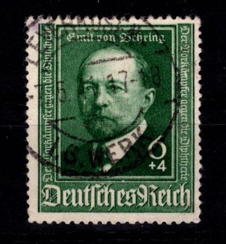 Deutsches Reich 760 II gestempelt Plattenfehler #OT449