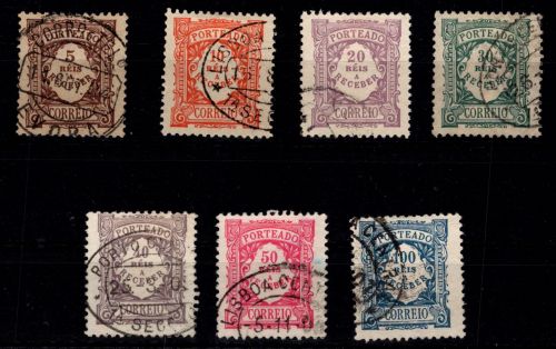Portugal Portomarken 7-13 gestempelt #OT466