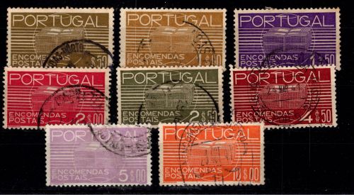 Portugal Paketmarken 18-25 gestempelt #OT467