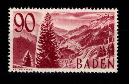 Fr. Zone Baden 37 postfrisch #OT494