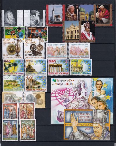 Vatikan 1571-1600 postfrisch Jahrgang 2007 inkl. Markenheft #DEO33
