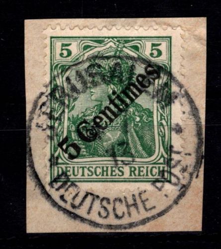 Deutsche APA Türkei 48 gestempelt mit Vollstempel auf Briefstück #DFN08