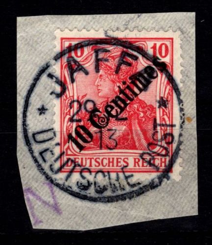 Deutsche APA Türkei 49 gestempelt mit Vollstempel auf Briefstück #DFN10