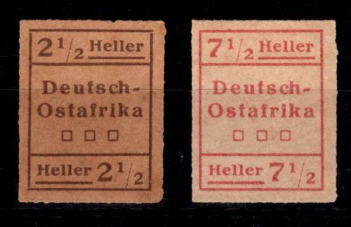 Deutsche Kolonien Ostafrika III/IV /Typ I postfrisch #DFO54