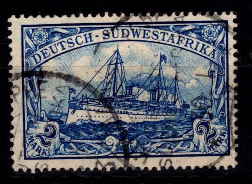 Deutsche Kolonien Südwestafrika 30 gestempelt geprüft Bothe BPP #DFP64