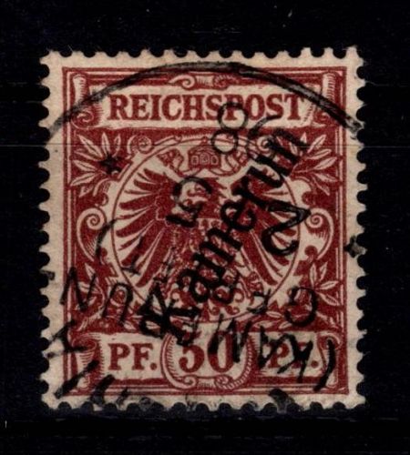 Deutsche Kolonien Kamerun 6 gestempelt
