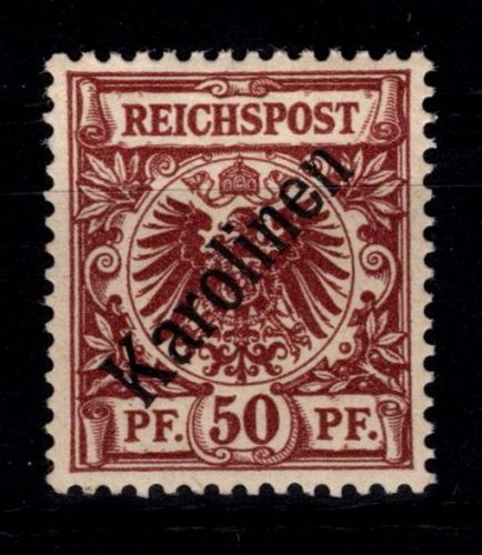 Deutsche Kolonien Karolinen 6 I postfrisch doppelt geprüft Steuer VÖB #DFQ59