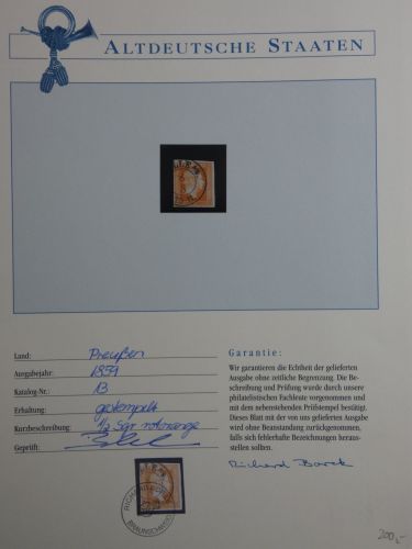 Preussen 13 gestempelt