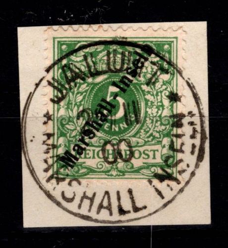 Deutsche Kolonien Marshall-Inseln 8 gestempelt