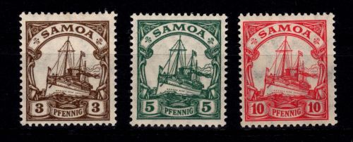 Deutsche Kolonien Samoa 20-22 postfrisch