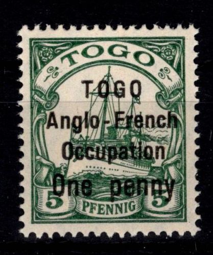 Deutsche Kolonien Togo Britische Besetzung 15 II postfrisch #DFS07