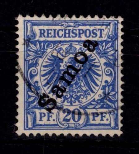 Deutsche Kolonien Samoa 4 gestempelt #DFS18