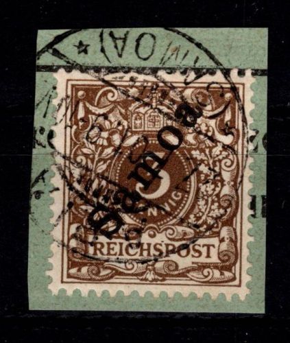 Deutsche Kolonien Samoa 1 gestempelt