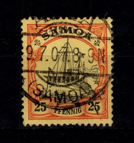 Deutsche Kolonien Samoa 11 gestempelt