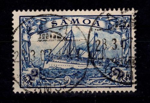Deutsche Kolonien Samoa 17 gestempelt geprüft Jäschke BPP #DFS41