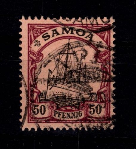 Deutsche Kolonien Samoa 14 gestempelt #DFS42