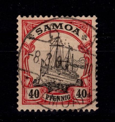 Deutsche Kolonien Samoa 13 gestempelt #DFS43