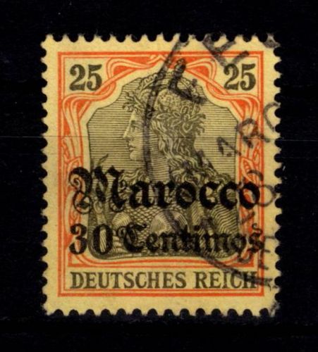 Deutsche APA Marokko 25 gestempelt #DFT78