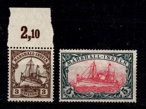 Deutsche Kolonien Marshall-Inseln 26-27 B postfrisch
