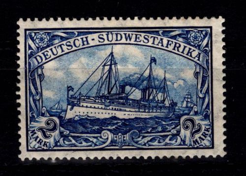 Deutsche Kolonien Südwestafrika 30 mit Falz etwas fleckig #DGA66