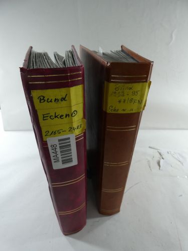 BRD Bund Ecken und Formnummern in 2 Einsteck-Alben #MA448