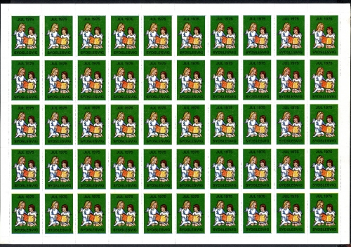 Dänemark - Südschleswig Bogen postfrisch Weihnachtsmarken 1975 #GF12422