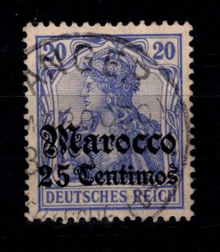 Deutsche APA Marokko 37 gestempelt