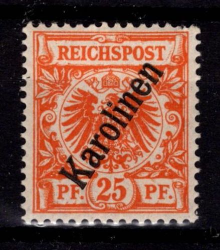 Deutsche Kolonien Karolinen 5 II postfrisch signiert Senf., Zahnfehler #DGC00