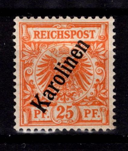 Deutsche Kolonien Karolinen 5 II mit Falz #DGC01