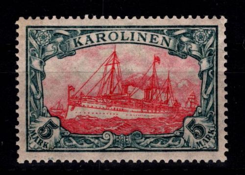 Deutsche Kolonien Karolinen 22 II B mit Falz #DGC19