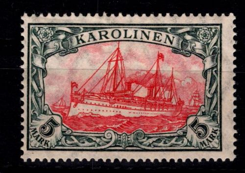 Deutsche Kolonien Karolinen 22 A mit Falz #DGC23