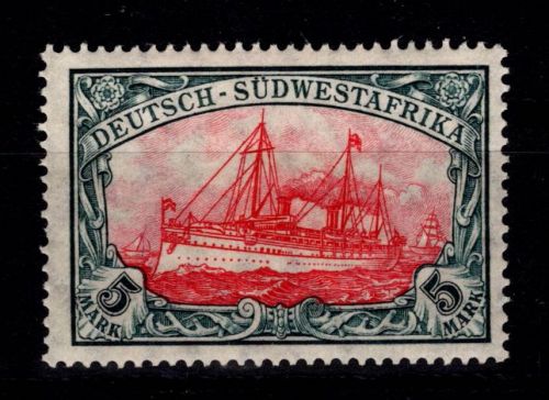 Deutsche Kolonien Kamerun 25 mit Falz Anhaftungen #DGC45