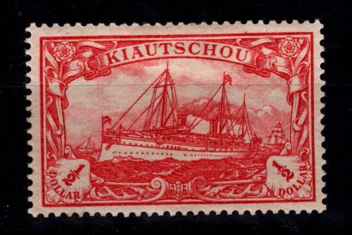 Deutsche Kolonien Kiautschou 25 A mit Falz #DGC68