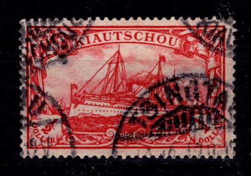 Deutsche Kolonien Kiautschou 34 gestempelt #DGC74