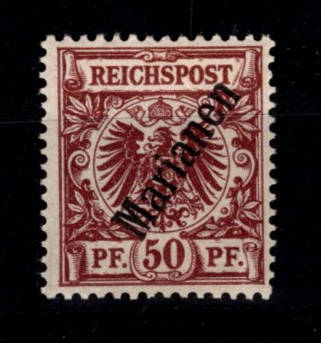 Deutsche Kolonien Marianen 6 II mit Falz #DGC92