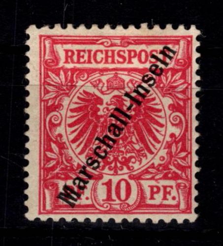 Deutsche Kolonien Marshall-Inseln 3 II mit Falz signiert EF #DGD01