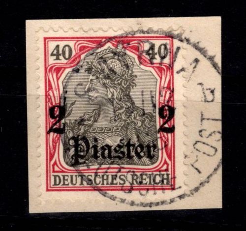 Deutsche APA Türkei 29 gestempelt auf Briefstück mit Vollstempel #DGD47