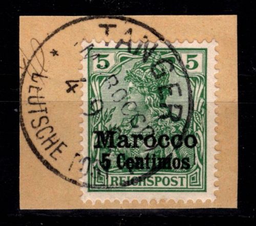 Deutsche APA Marokko 8 II gestempelt