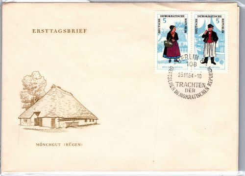 DDR 1074-1079 als Ersttagsbrief Zusammendrucke komplett #DEU83