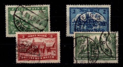 Deutsches Reich 364-367 gestempelt