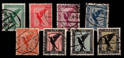 Deutsches Reich 378-384 gestempelt