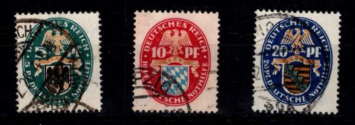 Deutsches Reich 375-377 gestempelt