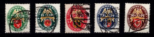Deutsches Reich 430-434 gestempelt