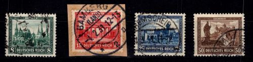Deutsches Reich 450-453 gestempelt
