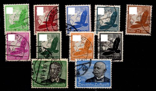 Deutsches Reich 529-539 gestempelt