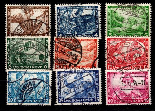 Deutsches Reich 499-507 gestempelt