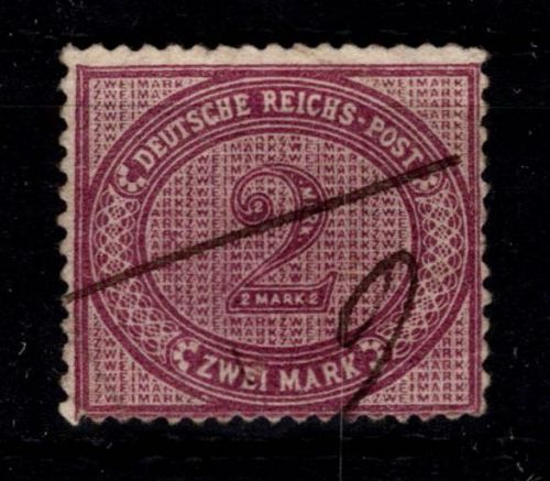 Deutsches Reich 37 a gestempelt geprüft Zenker BPP #DFV91