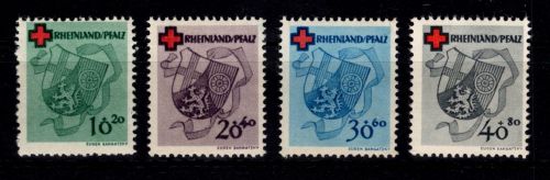 Französische Zone Rheinland-Pfalz 42 A- 45 A postfrisch #DGF00