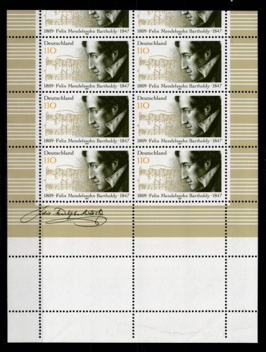BRD Bund 1953 L postfrisch als Kleinbogen, Attestkopie Schlegel BPP #DGF04