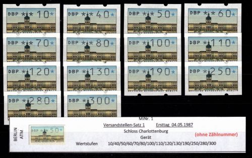 Berlin Automatenmarken 1 VS 1 postfrisch